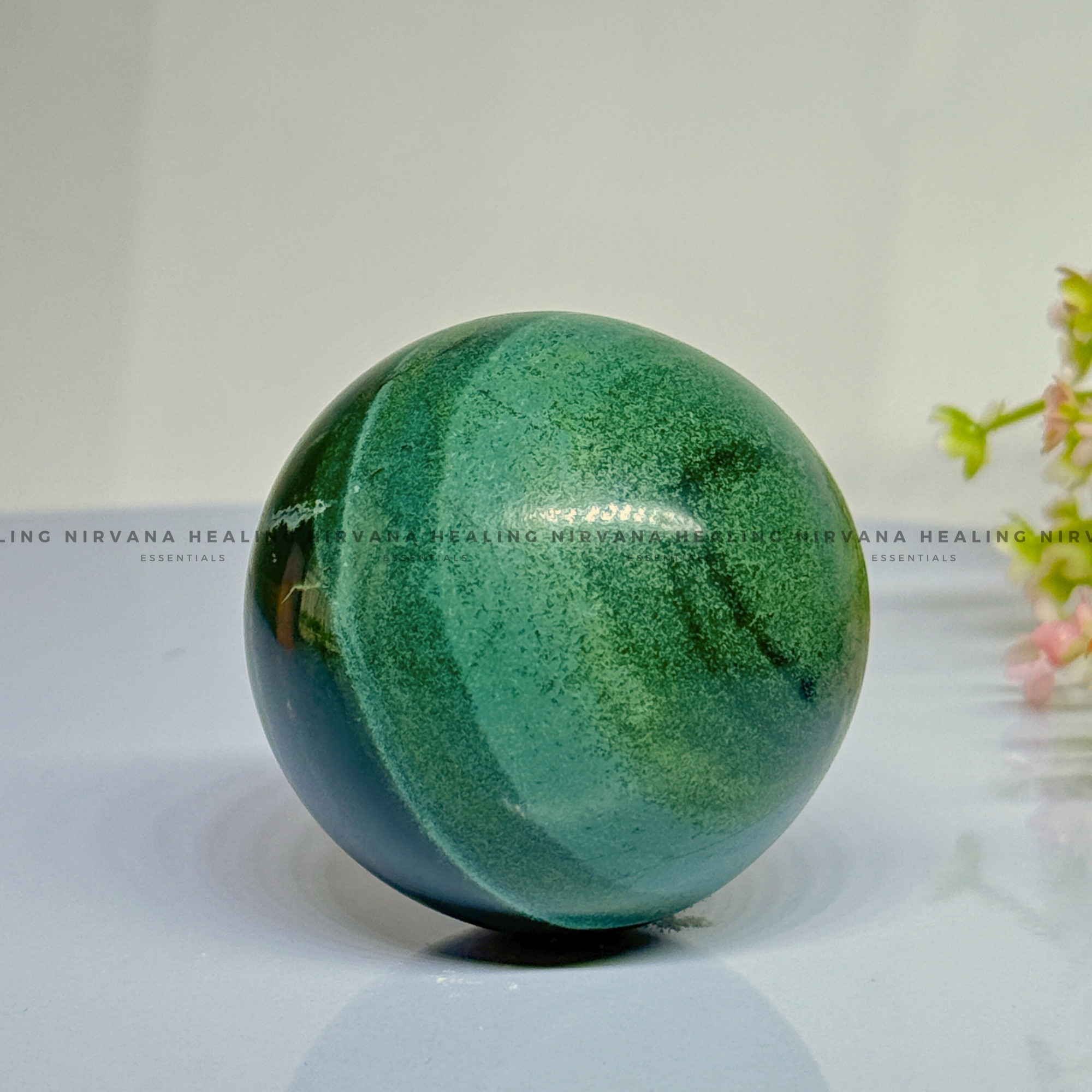 GREEN JADE SPHERE (Luck, Harmony, Peace And Abundance) - Image 2