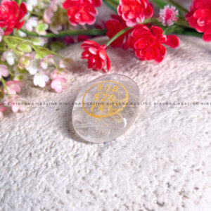 CLEAR QUARTZ ABUNDANCE ZIBU COIN (Mental Clarity, Master Healer And Energy Amplifier). 
