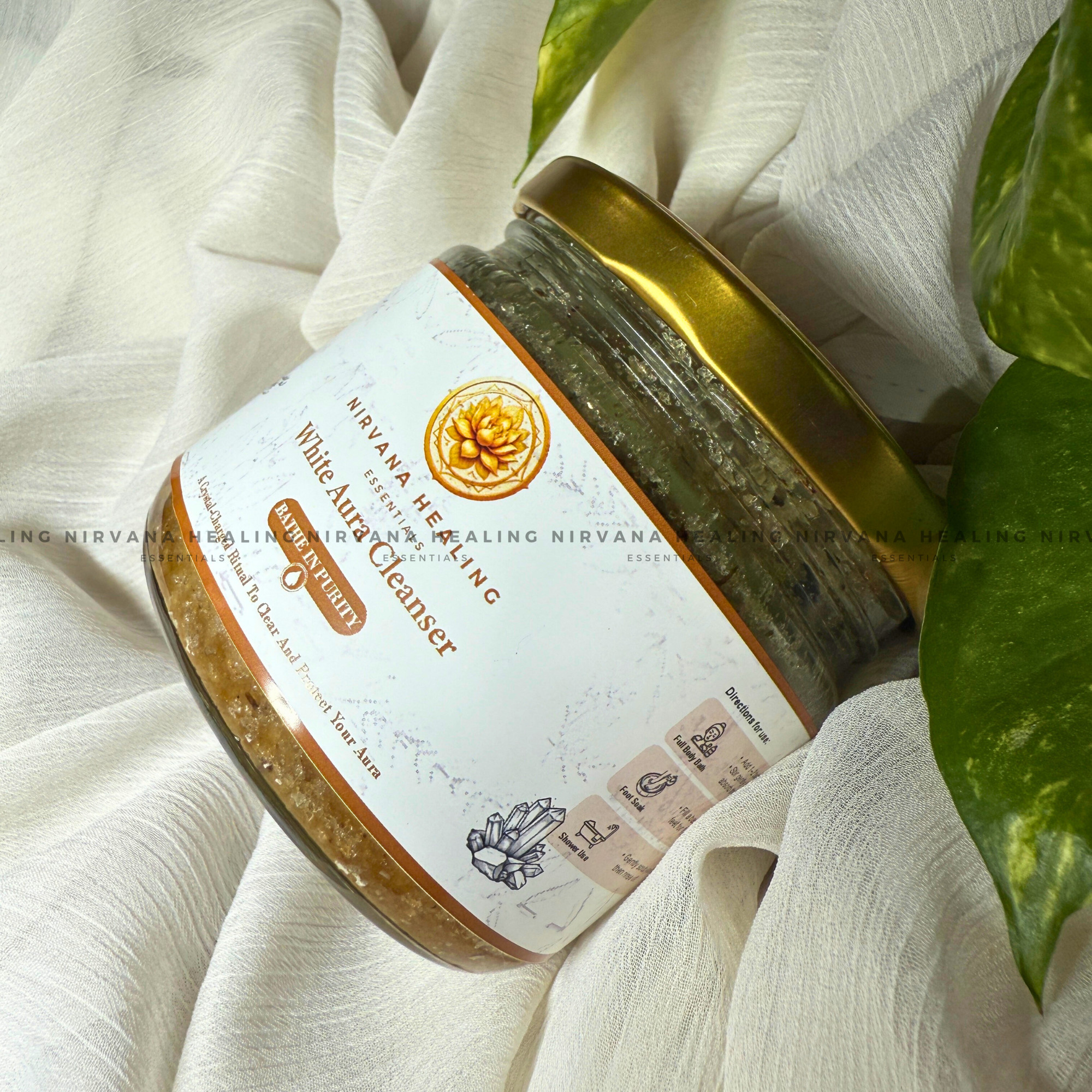 WHITE AURA CLEANER - (Crystal-Charged Bath Salt) - Image 2