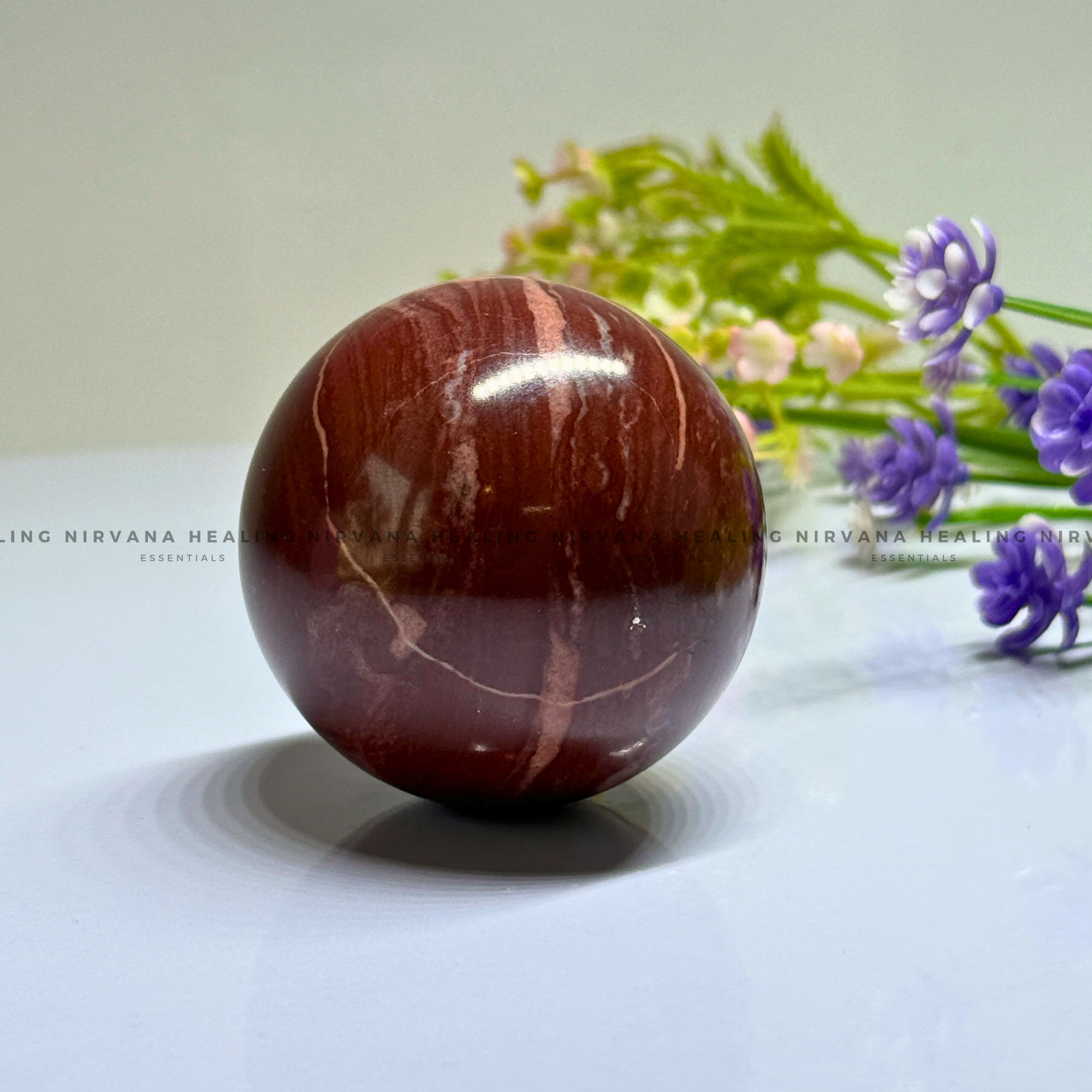 RED JASPER SPHERE (Endurance, Stability, Vitality And Courage) - Image 2
