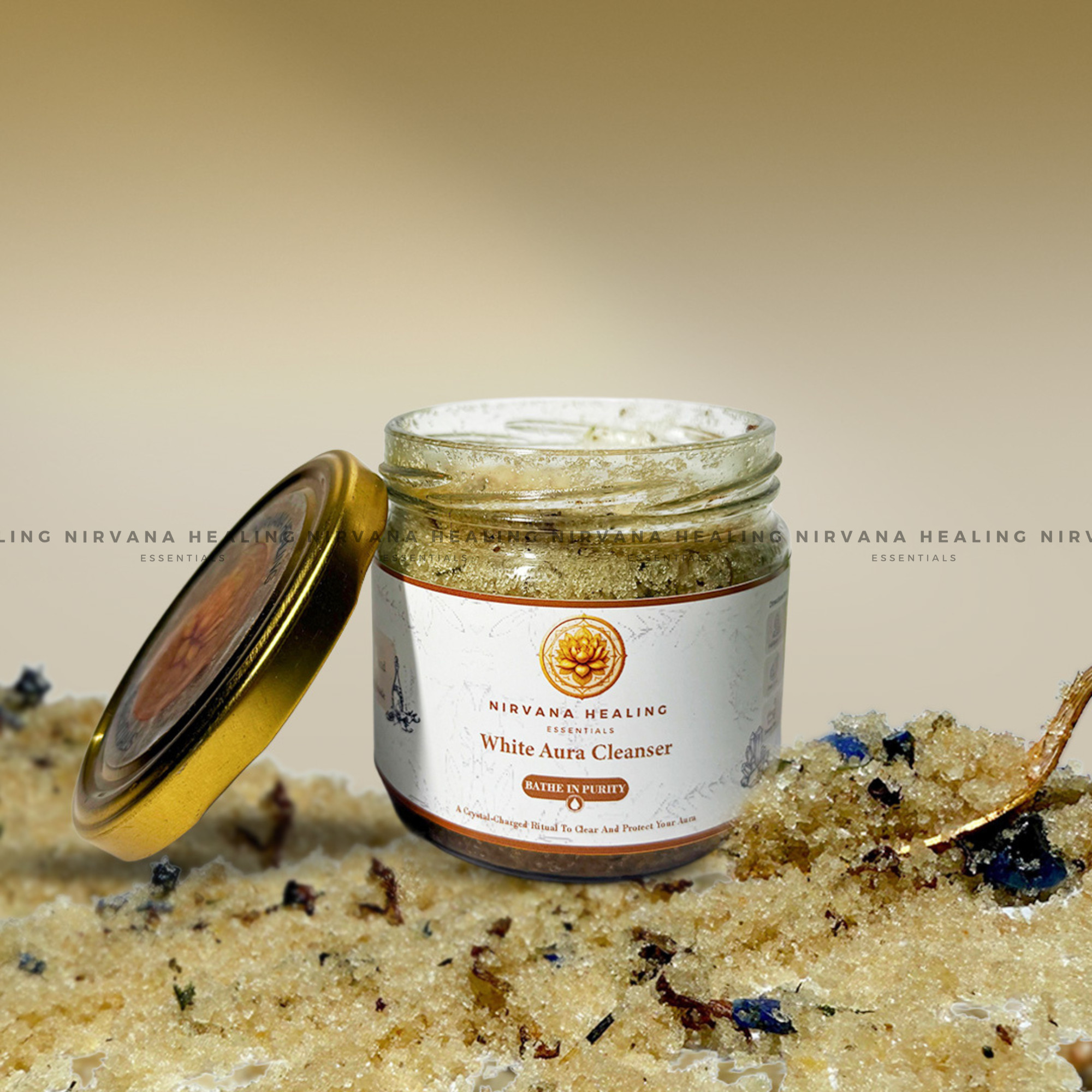 WHITE AURA CLEANER - (Crystal-Charged Bath Salt)