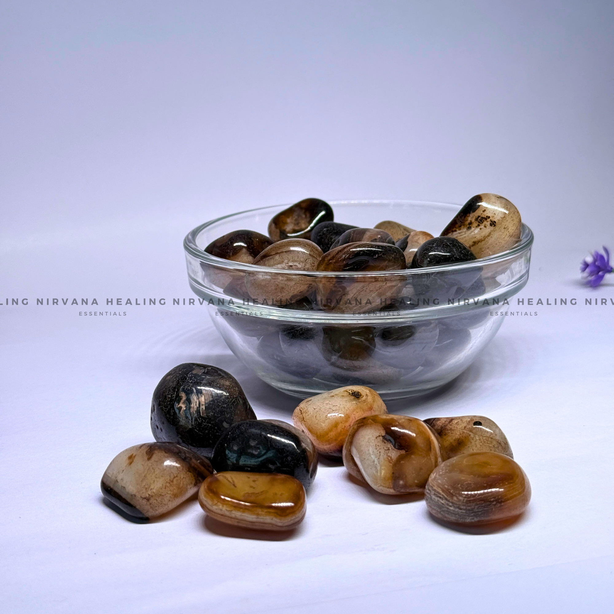 BROWN HAKIK SULEMANI TUMBLE STONES (Evil Eye Protection, Grounding And Energy Shielding). - Image 4