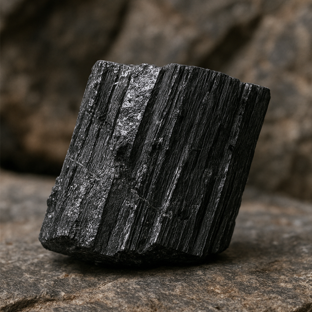 RAW BLACK TOURMALINE CLUSTER (Protection, Grounding, Shielding And Growth) - Image 2