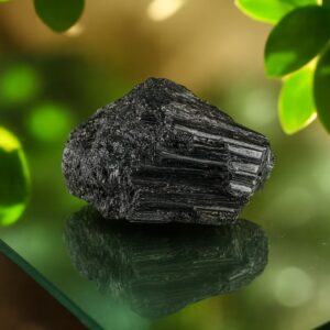 RAW BLACK TOURMALINE CLUSTER (Protection, Grounding, Shielding And Growth)
