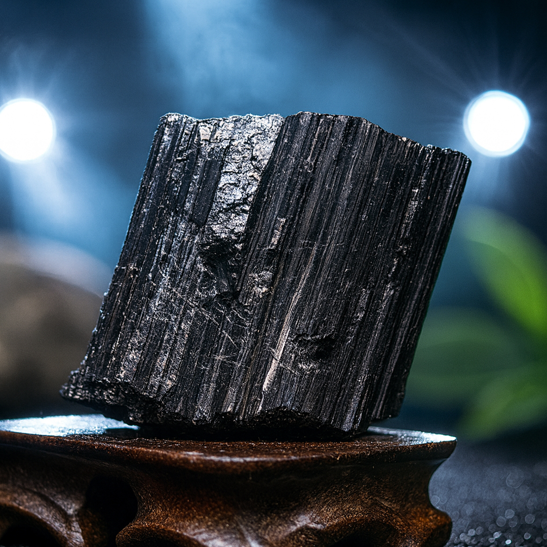 RAW BLACK TOURMALINE CLUSTER (Protection, Grounding, Shielding And Growth) - Image 3