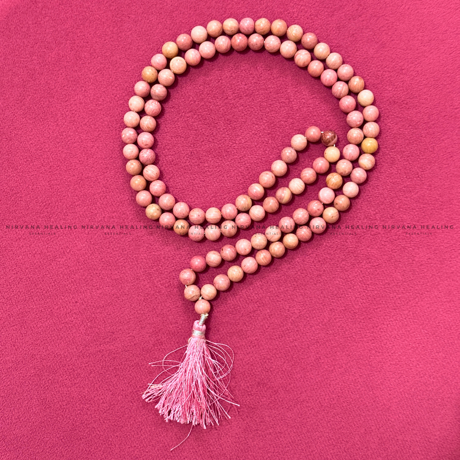 RHODONITE MALA (Compassion, Emotional Healing, Loving Vibration And Self Love) - Image 3