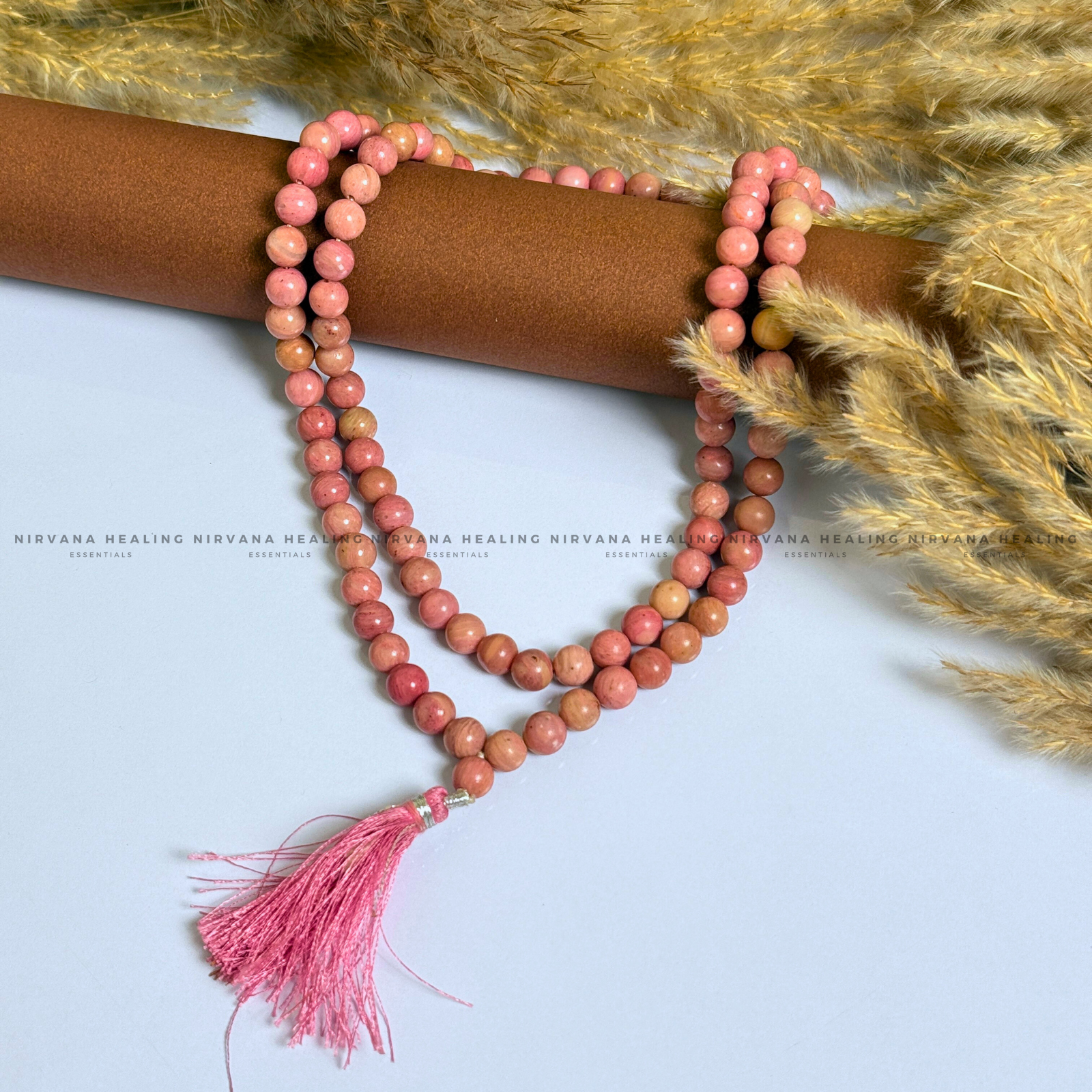 RHODONITE MALA (Compassion, Emotional Healing, Loving Vibration And Self Love) - Image 2