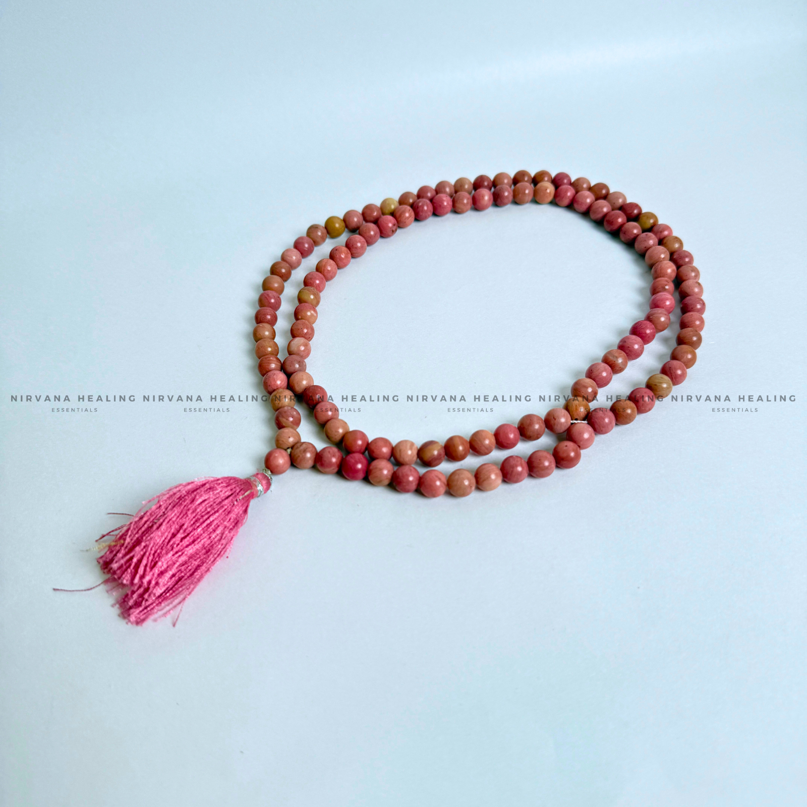 RHODONITE MALA (Compassion, Emotional Healing, Loving Vibration And Self Love) - Image 5