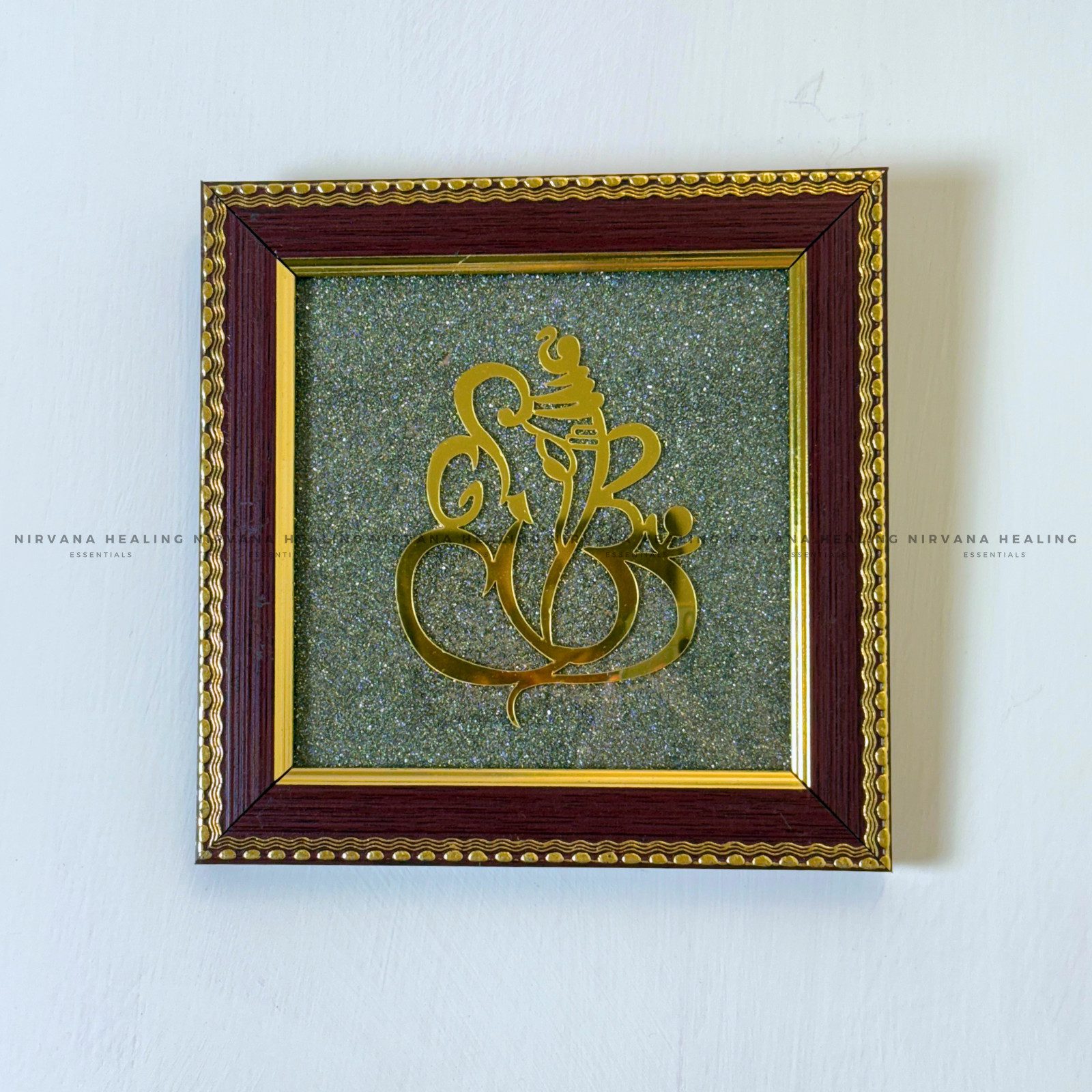 GANESH JI ON RAW PYRITE FRAME (Blessings of Prosperity, Protection & New Beginnings) - Image 2