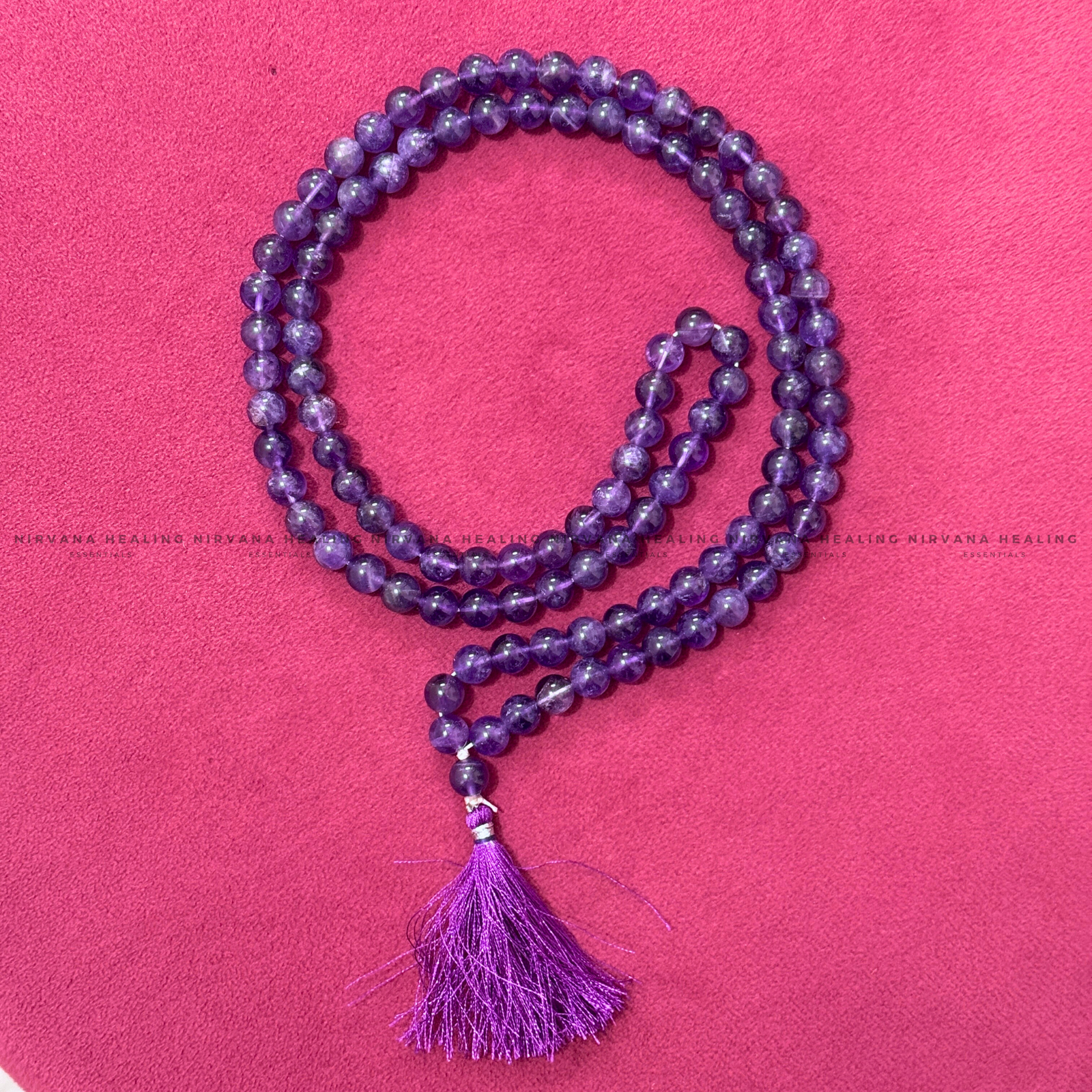 AMETHYST MALA (Meditation, Stress Reduction, Intuition and Manifestation) - Image 4