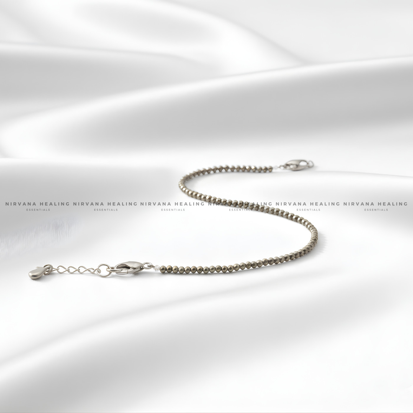 DHANALAKSHMI RAW PYRITE ANKLET (Money Magnet, Prosperity, Fame And Abundance) - Image 7