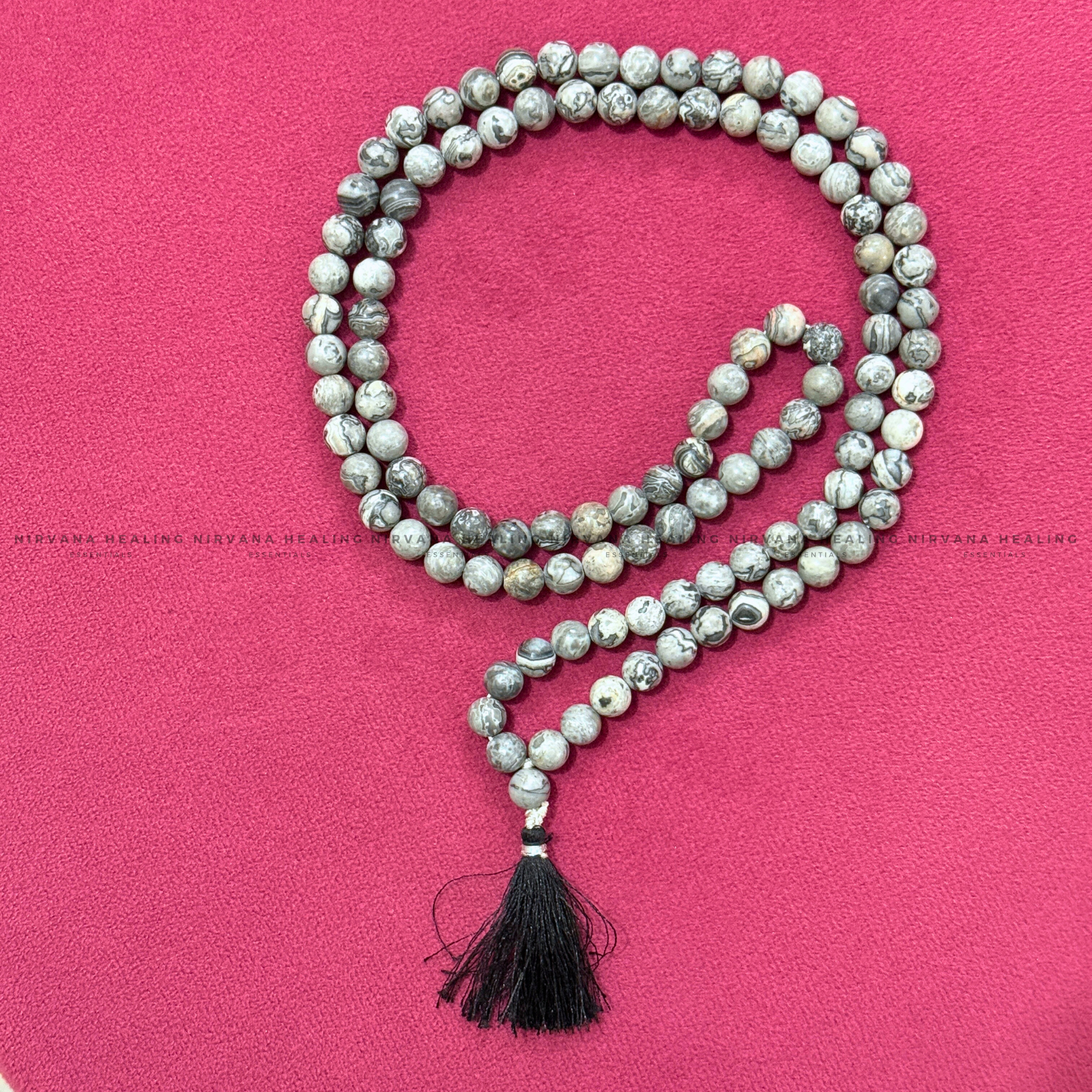 PICASSO JASPER MALA (Stone of Creativity, Balance & Transformation) - Image 2