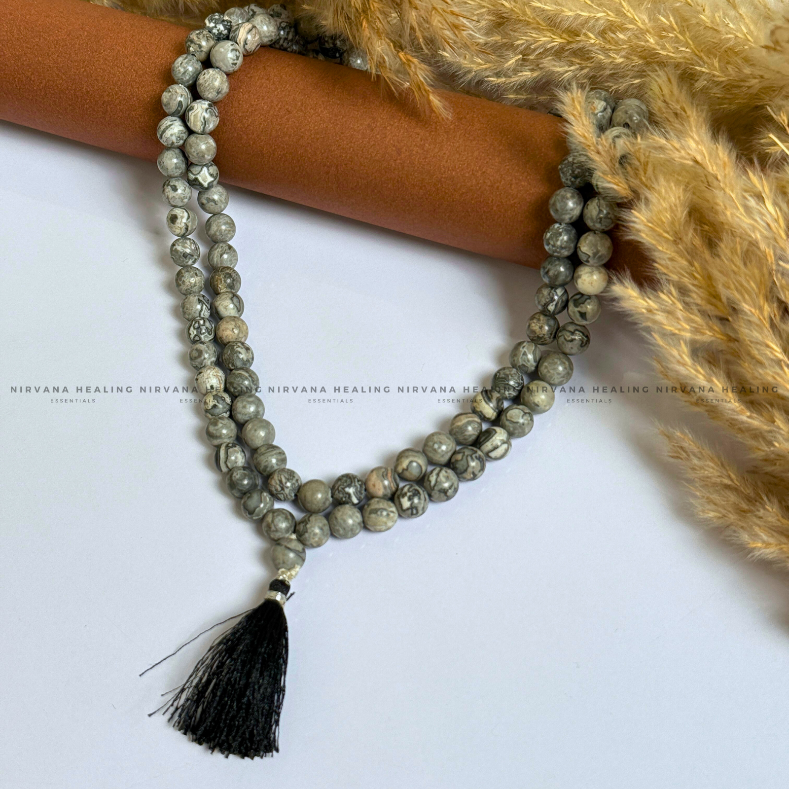PICASSO JASPER MALA (Stone of Creativity, Balance & Transformation)