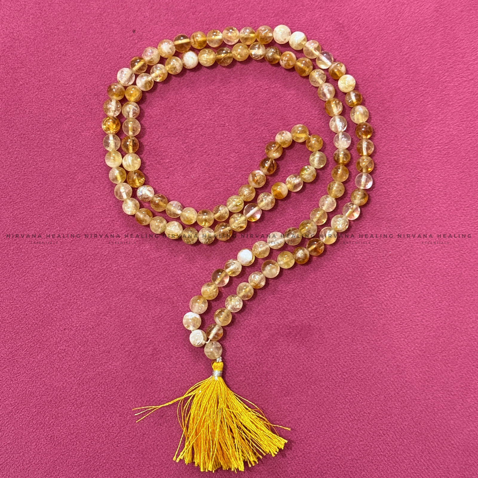 CITRINE NATURAL MALA (Abundance, Creativity, Success And Confidence).
- Image 3