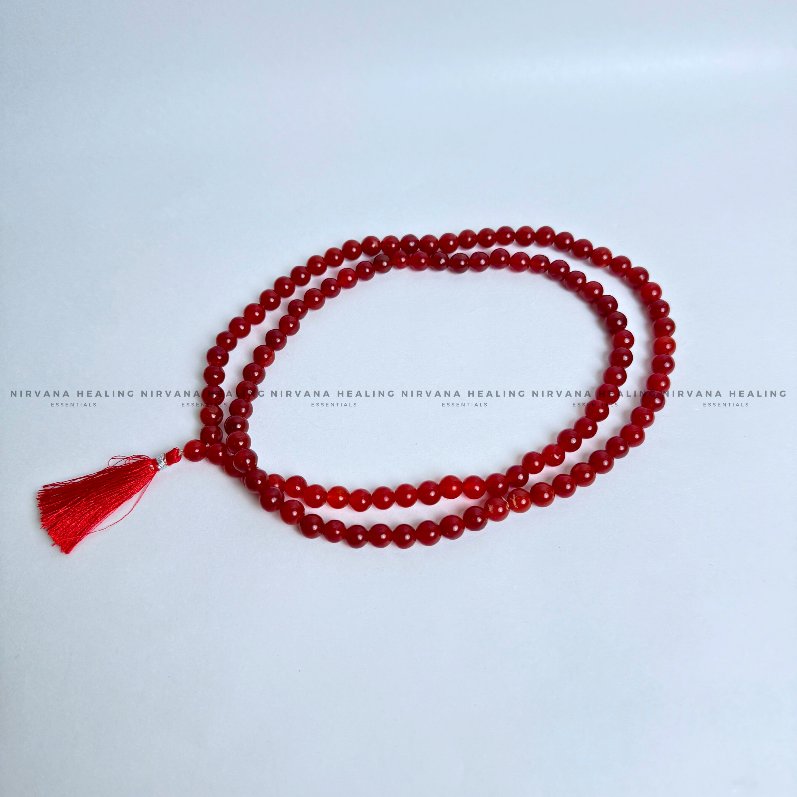 RED CARNELIAN JADE MALA (Creativity, Courage, Passion And Stamina) - Image 5