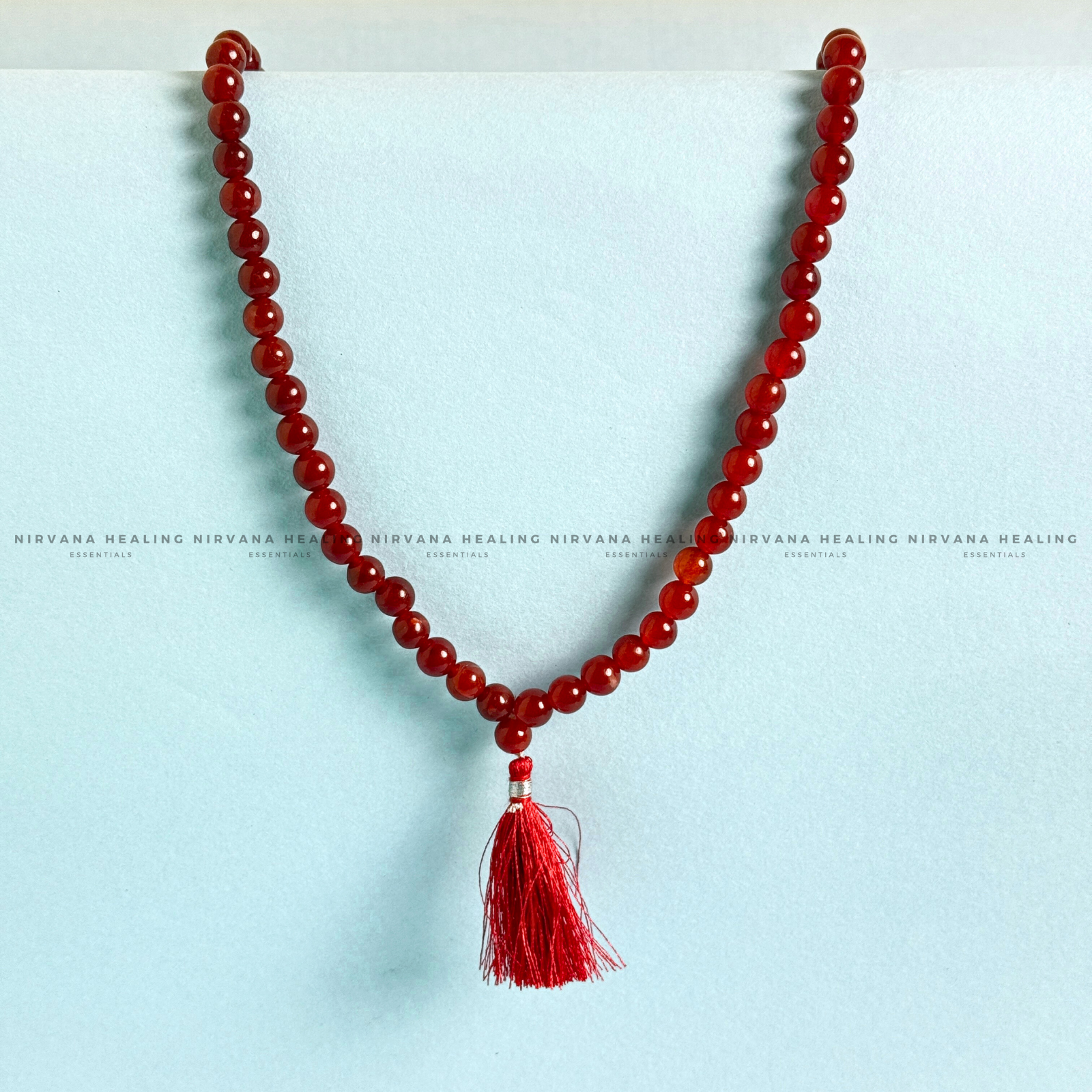 RED CARNELIAN JADE MALA (Creativity, Courage, Passion And Stamina) - Image 4