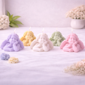 BLISSFUL ANGEL CANDLE (Made From Natural Beeswax)