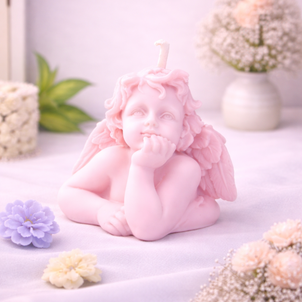 BLISSFUL ANGEL CANDLE (Made From Natural Beeswax) - Image 5