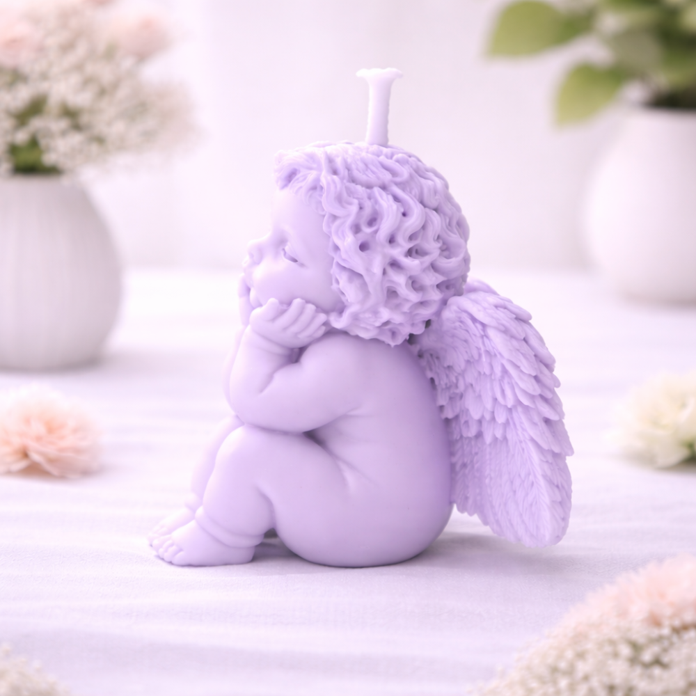 GUARDIAN ANGEL CANDLE (Made From Natural Beeswax) - Image 3