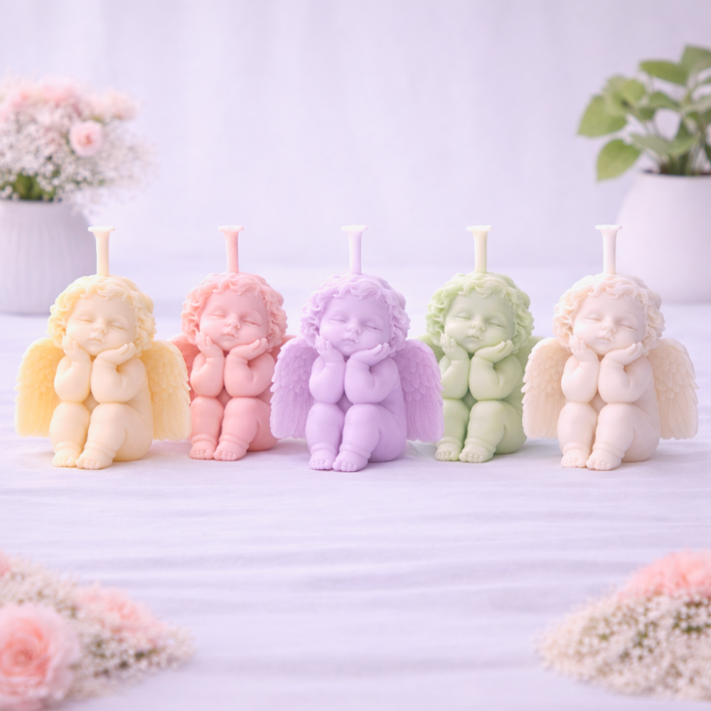 GUARDIAN ANGEL CANDLE (Made From Natural Beeswax)