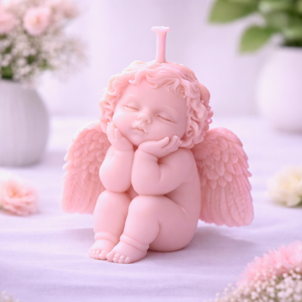 GUARDIAN ANGEL CANDLE (Made From Natural Beeswax) - Image 6