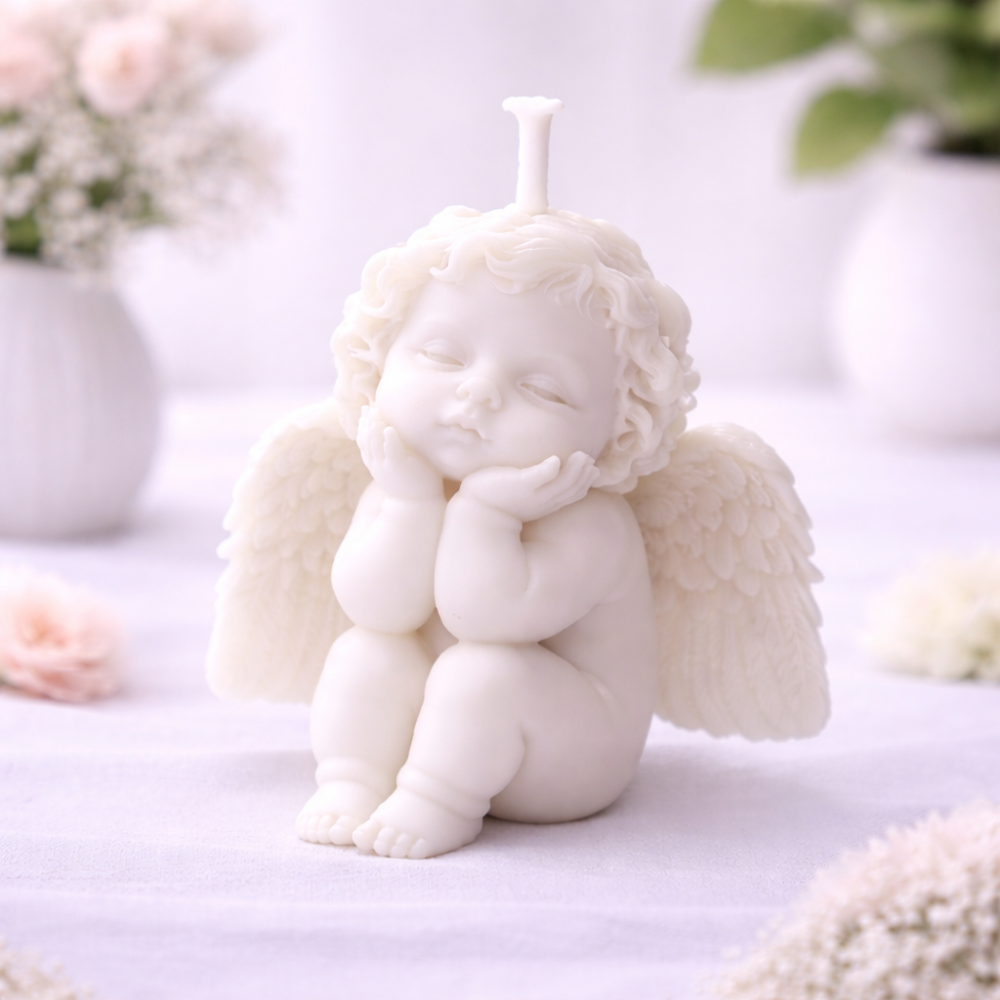 GUARDIAN ANGEL CANDLE (Made From Natural Beeswax) - Image 7