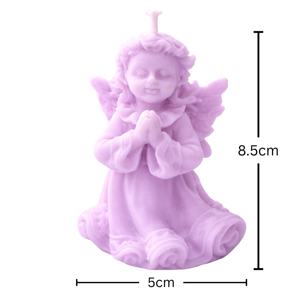 SERENITY PRAYER ANGEL CANDLE (Made From Natural Beeswax) - Image 4