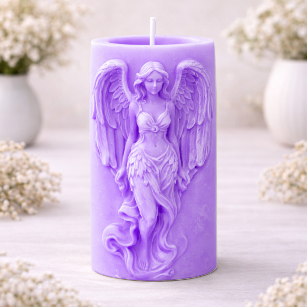 PILLAR ARCHANGEL RITUAL CANDLE (Made From Natural Beeswax) - Image 2