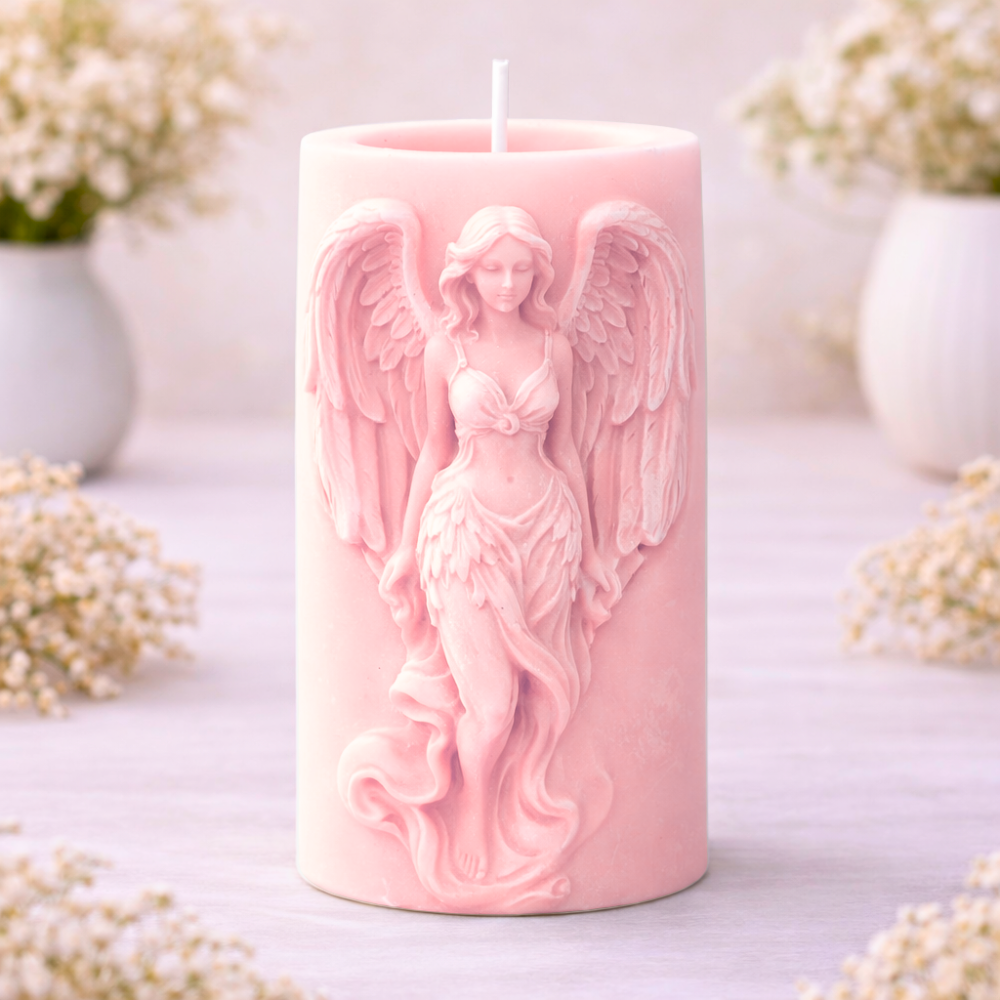 PILLAR ARCHANGEL RITUAL CANDLE (Made From Natural Beeswax) - Image 8