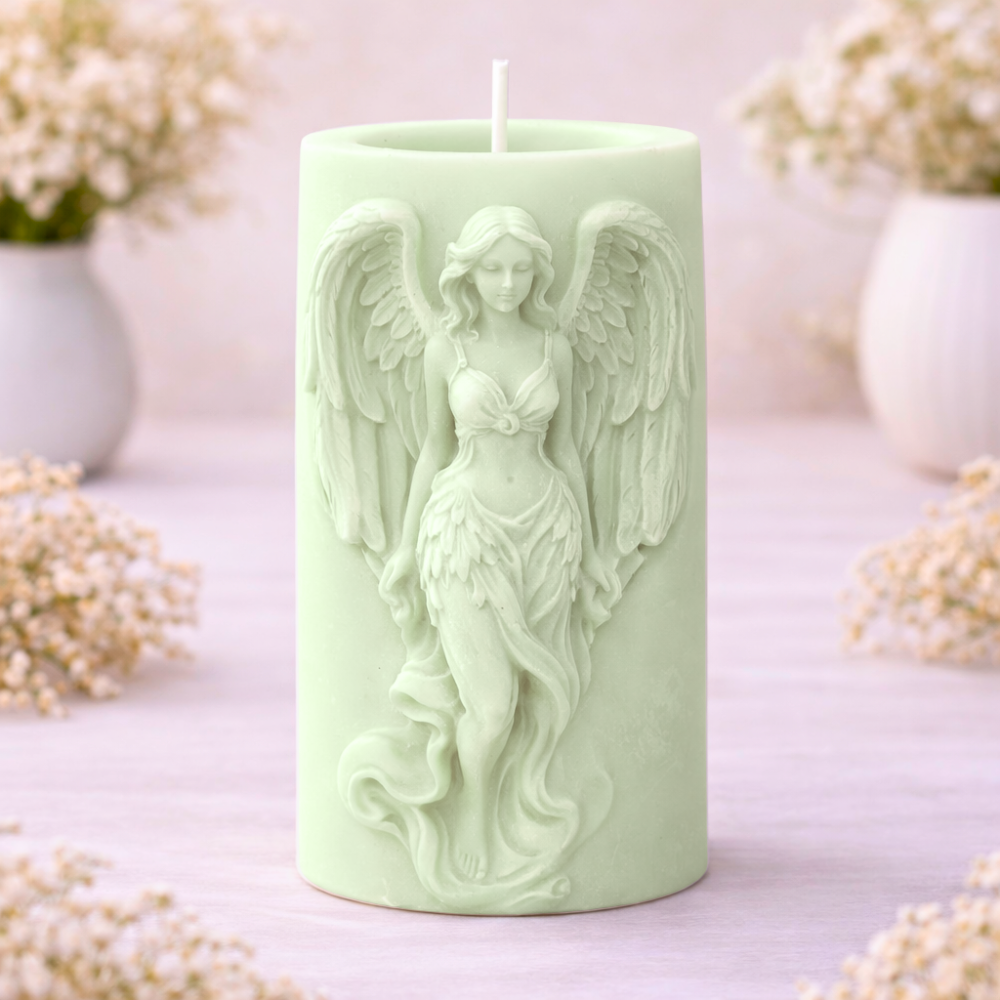 PILLAR ARCHANGEL RITUAL CANDLE (Made From Natural Beeswax) - Image 7