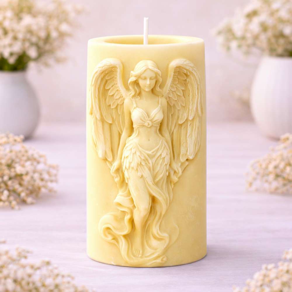 PILLAR ARCHANGEL RITUAL CANDLE (Made From Natural Beeswax) - Image 6