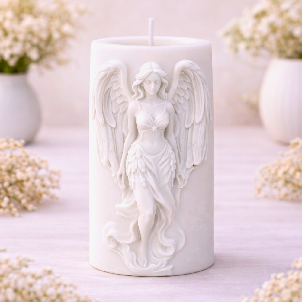 PILLAR ARCHANGEL RITUAL CANDLE (Made From Natural Beeswax) - Image 5