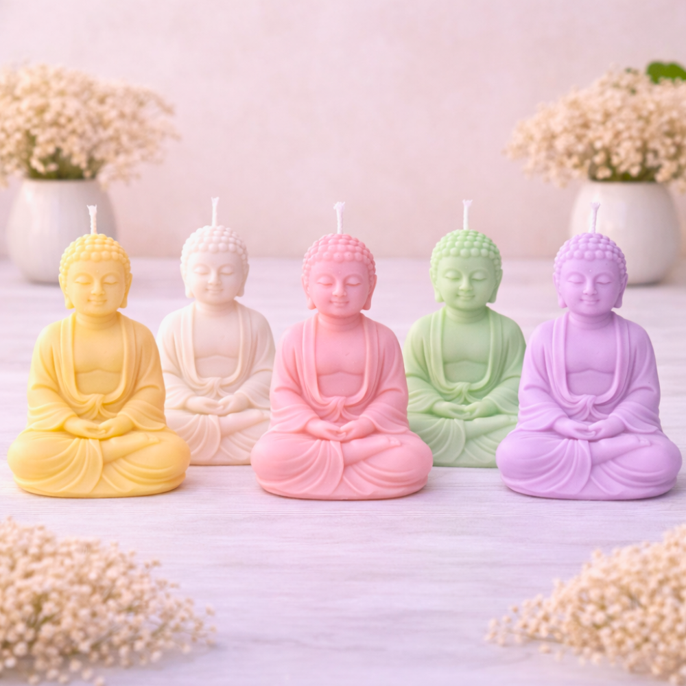 NIRVANA BUDDHA CANDLE (Made From Natural Beeswax)