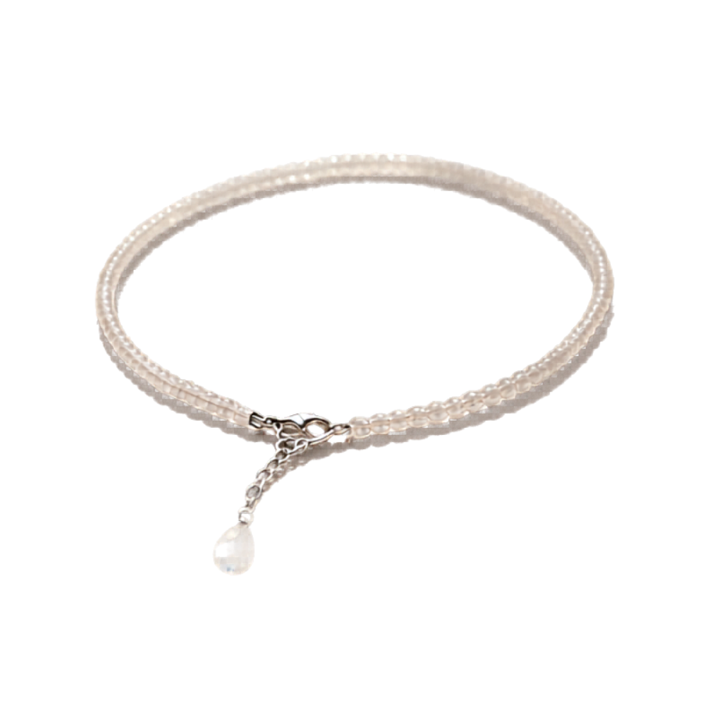 CLEAR QUARTZ ANKLET - Clarity, Amplification, Balanced Energy - Image 3