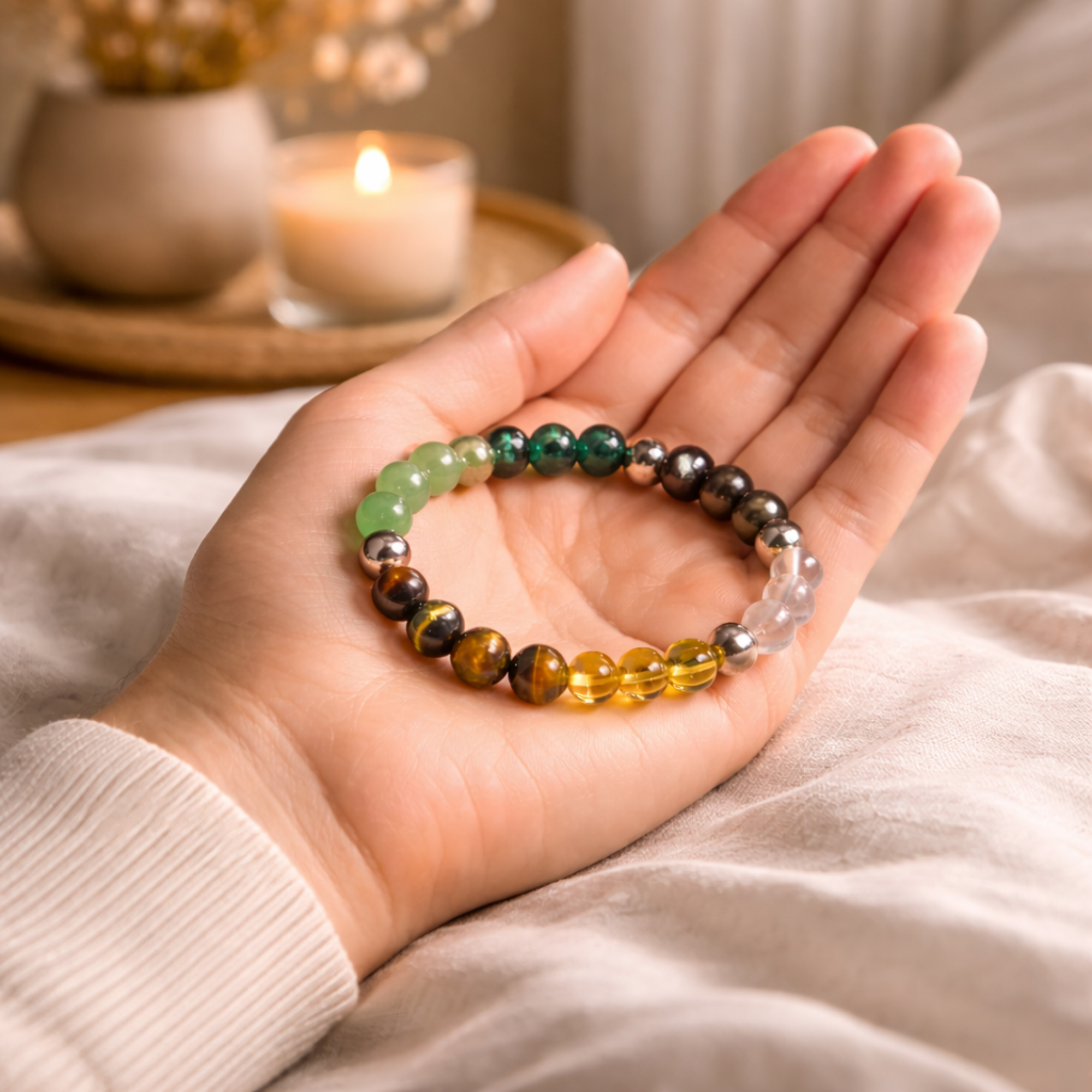 Money Magnet Healing Crystal Bracelet - Wealth, Success & Motivation - Image 4