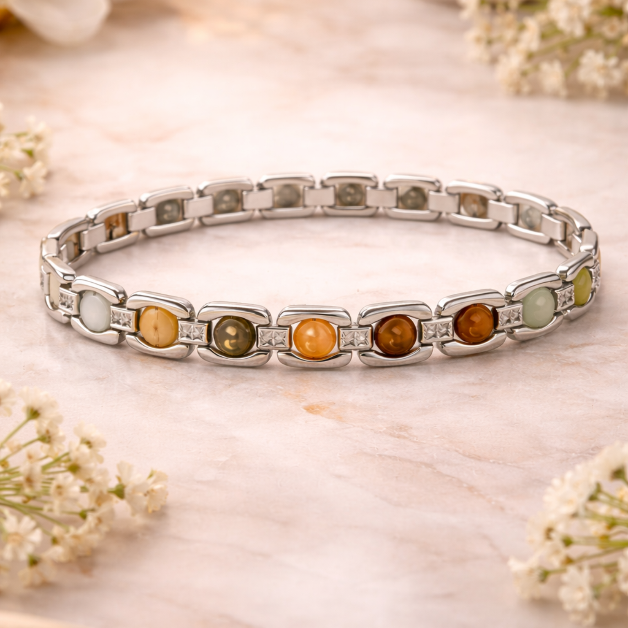METAL DHAN YOG BRACELET – SILVER - Image 3