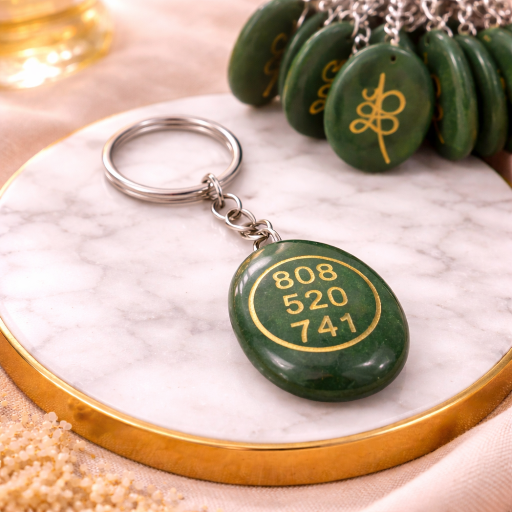 GREEN AVENTURINE KEYCHAIN - Luck, Opportunity & Growth - Image 2