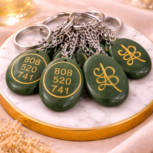 GREEN AVENTURINE KEYCHAIN - Luck, Opportunity & Growth