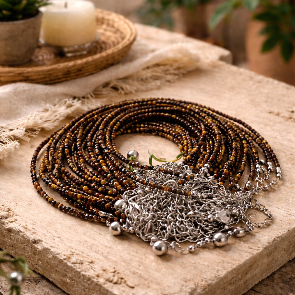 TIGER EYE ANKLET - Confidence, Protection & Grounded Strength - Image 2