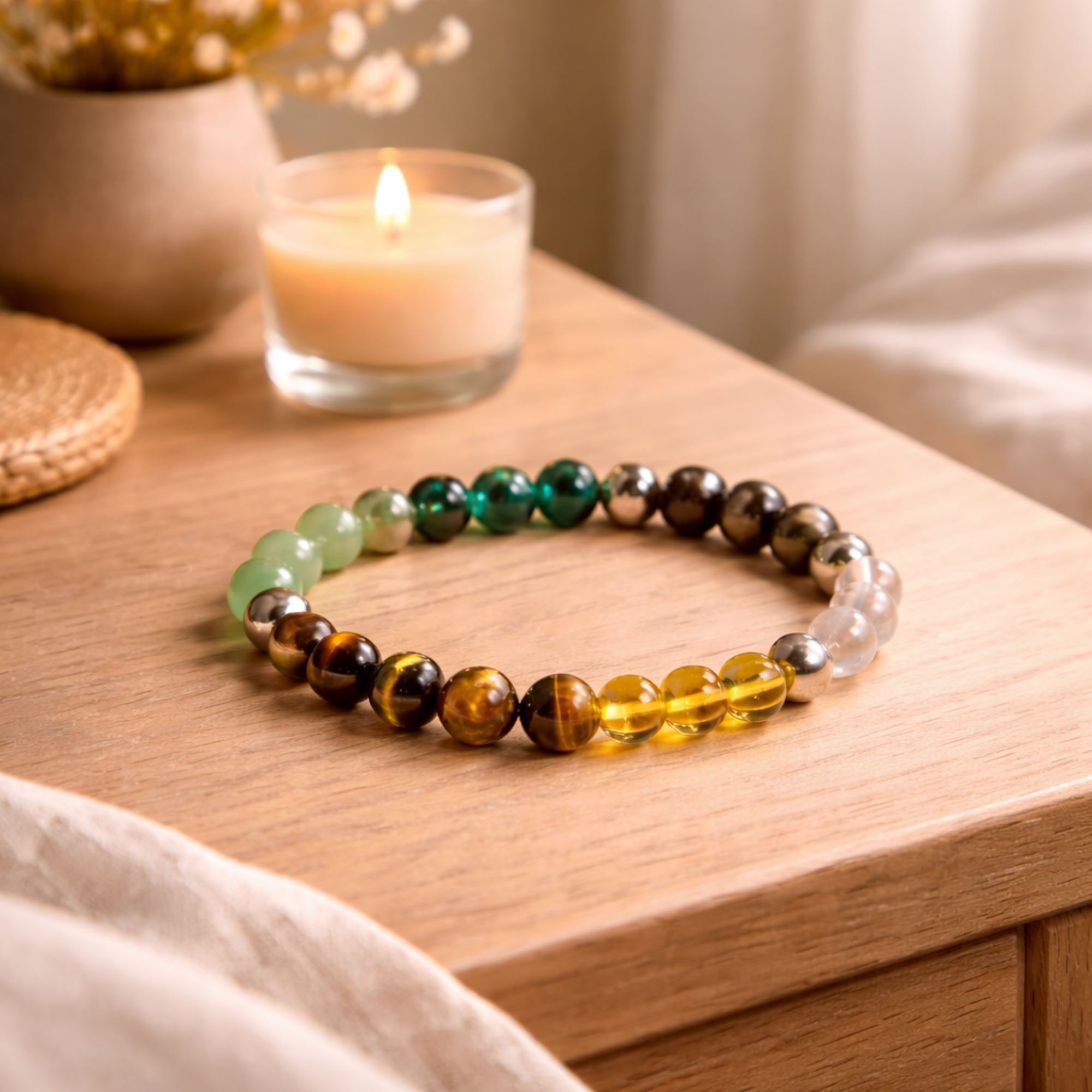 Money Magnet Healing Crystal Bracelet - Wealth, Success & Motivation - Image 3