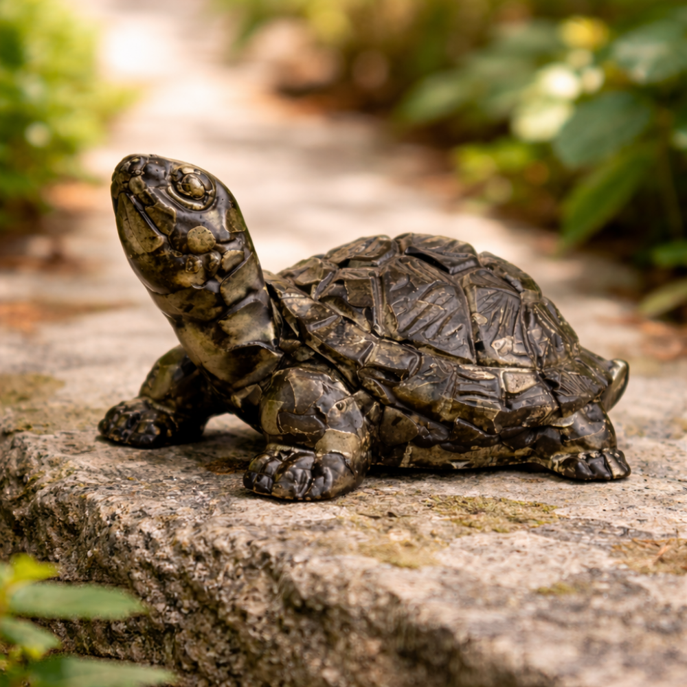 VASTU PYRITE TORTOISE (KACHHUA) - Protection, Stability & Wealth Energy - Image 2