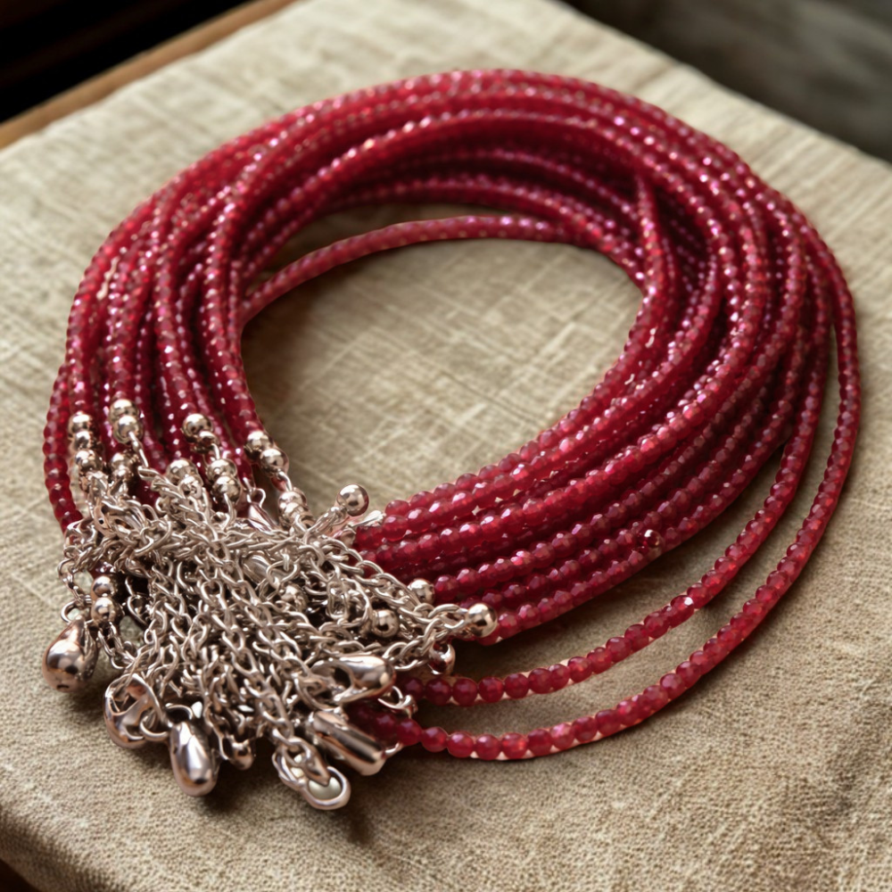 GARNET ANKLET - Passion, Vitality & Ground Energy - Image 4
